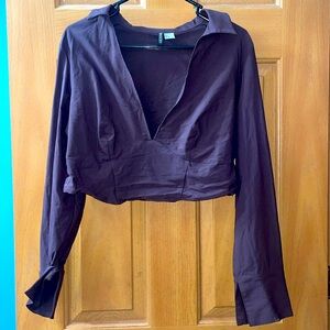 Trendy Cropped Long Sleeve Top🔥